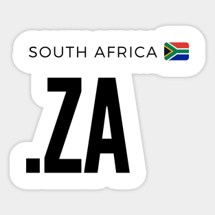 South Africa .ZA  domain Sticker